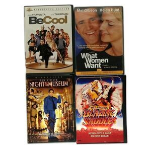 4 DVD Comedy Lot: BeCool, What Women Want, Night at the Museum, Blazing Saddles